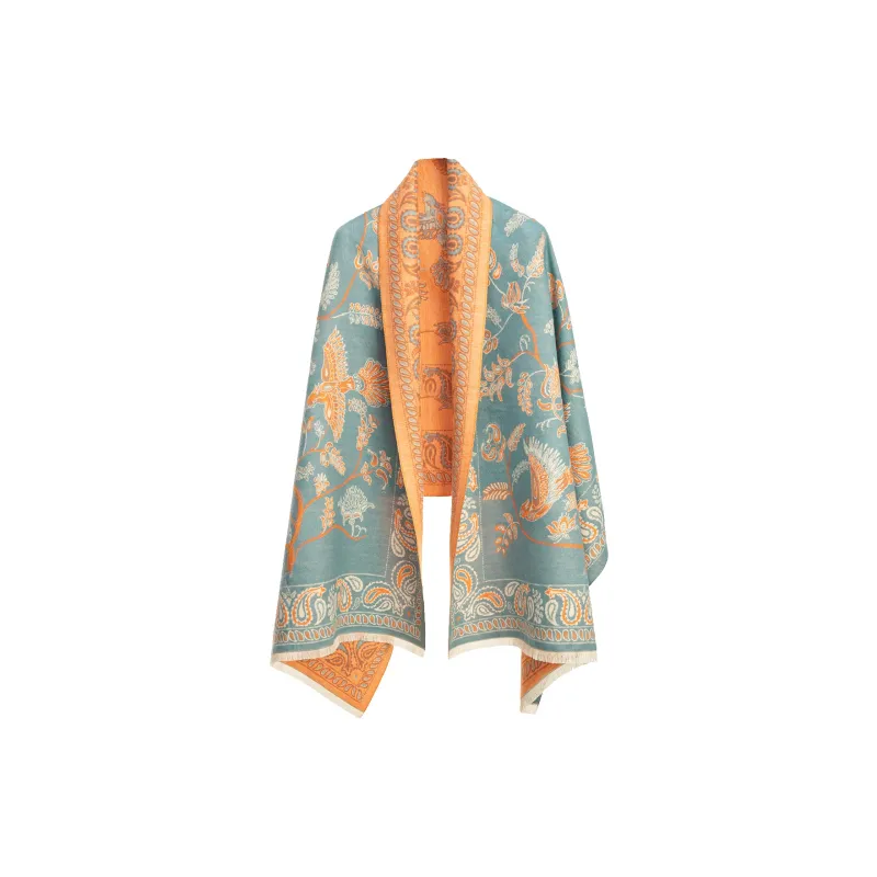 Shanghai Story Polyester Knit Scarves Women's-2