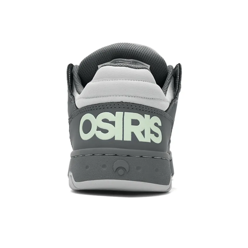 OSIRIS Coverage Slip Resistant Cushioning Wear Resistant Height Increasing Low Top Skateboard Shoes Unisex Gray Green-3