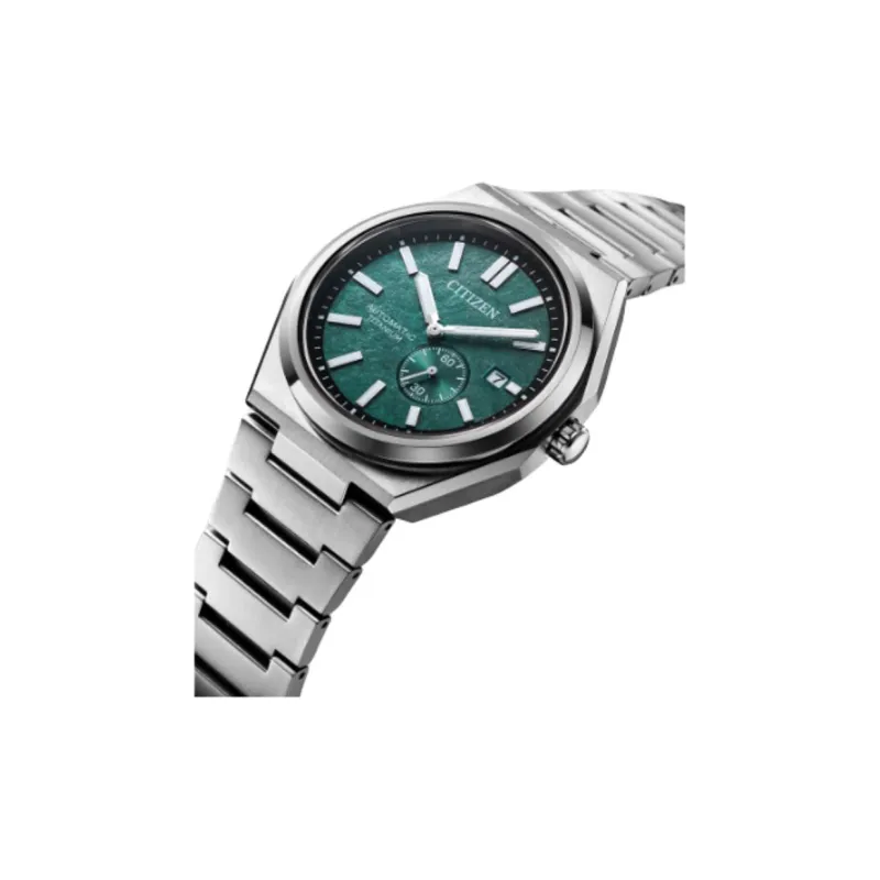 CITIZEN Mechanical Watch Series Automatic Mechanical Movement Titanium Strap Watch Men's Watches Green Dial-3