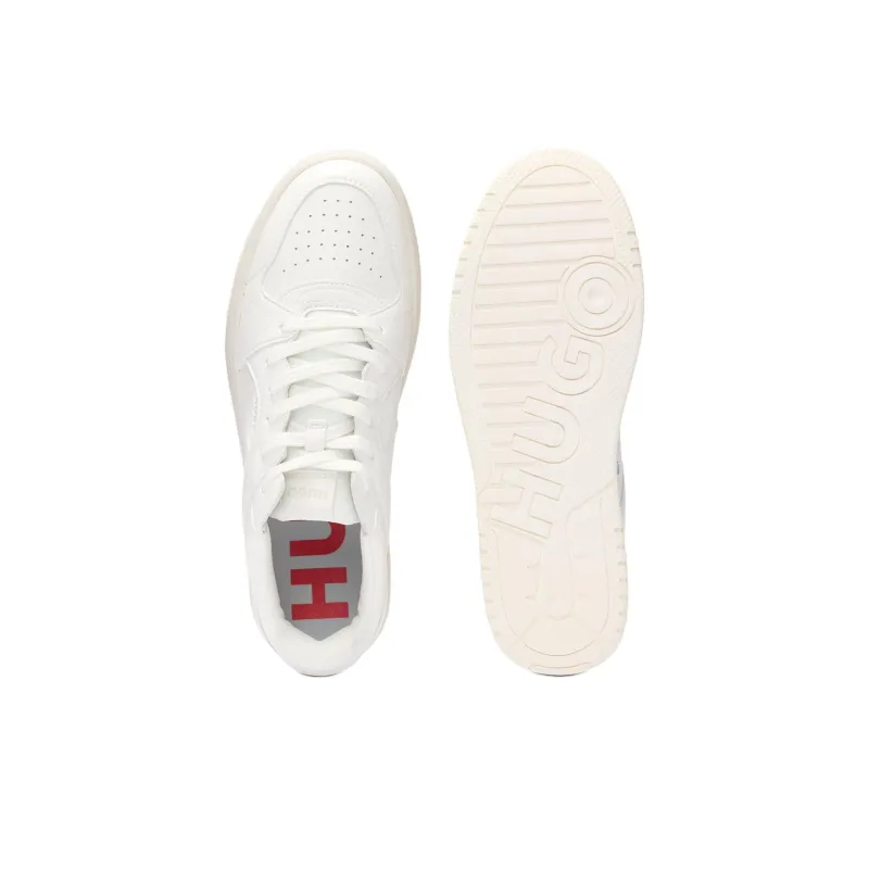 HUGO BOSS Low Top Skateboard Shoes Men's White-4