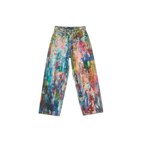 Acne Studios 1981F Baggy Fit Jeans 'Blue/Multicolor'