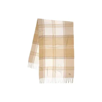 Polo Ralph Lauren Merino Wool Nylon Acrylic Polyester Knit Scarves Women's Brown