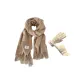 Khaki Scarf+Glove