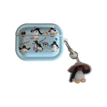 Baohuguang Compatible With AirPods 1/2/3 TPU Ins Cartoon Cute Mischievous Penguin High Value Appearance Headphone Cases