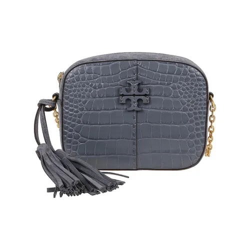 TORY BURCH Leather Camera Bags Shoulder Bags Women's Polar Blue