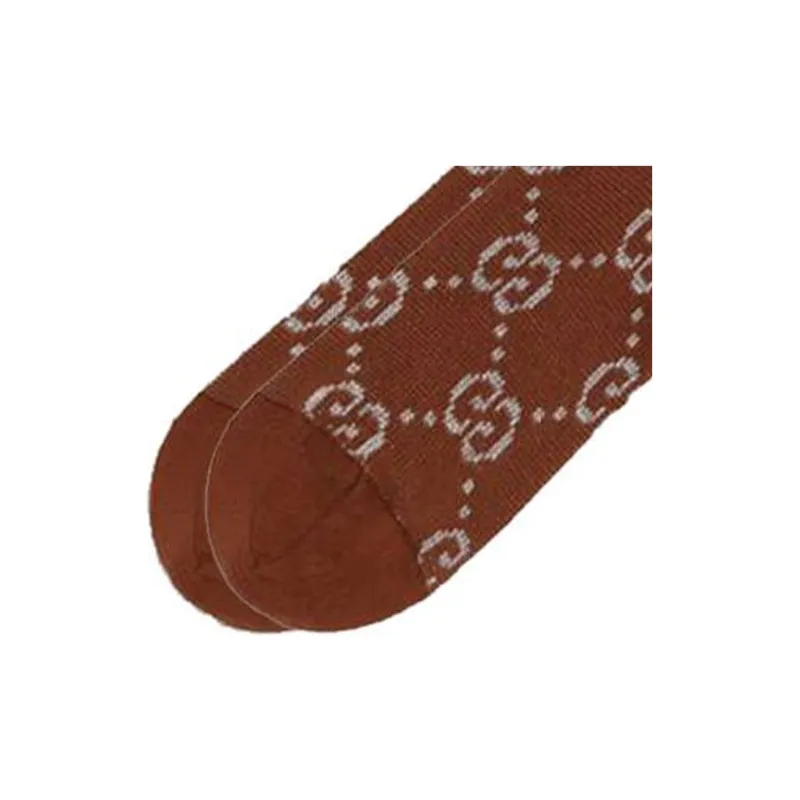 GUCCI Ankle Socks Women's 1 Pack Brown-3