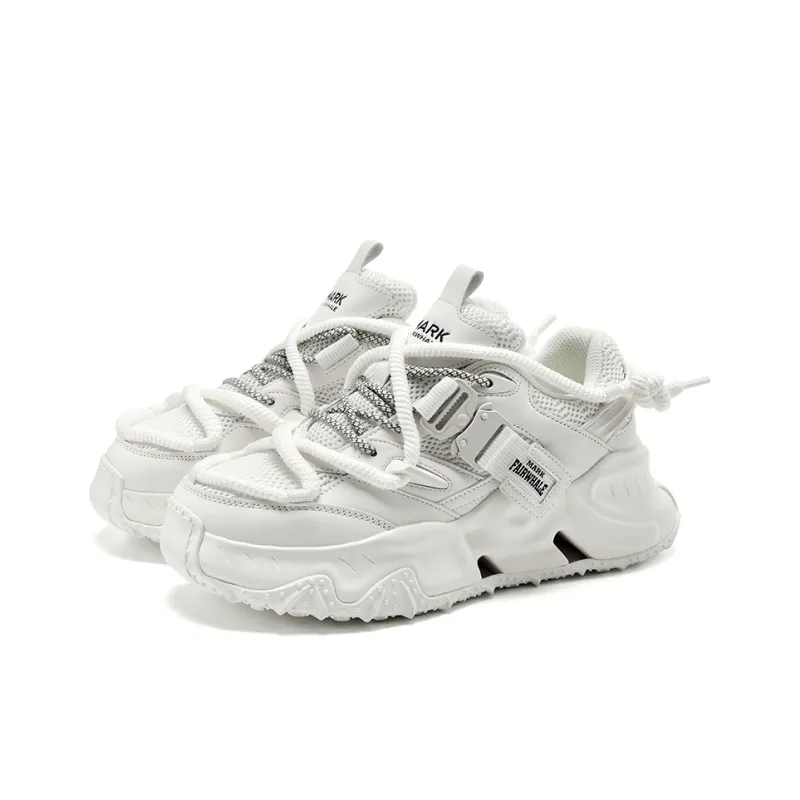 FAIRWHALE Slip Resistant, Abrasion Resistant, Lightweight Low Top Chunky Sneakers Unisex-12