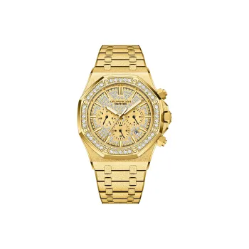GUANQIN GUANQIN GJ16430 Automatic Mechanical Movement Stainless Steel Watchband Watch Men's Watches Gold Dial