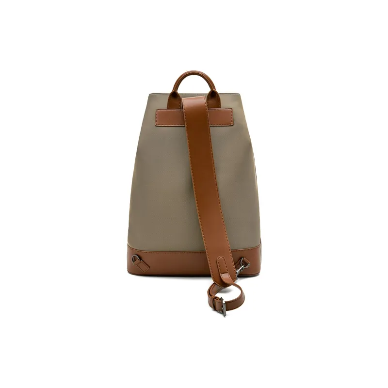 PEDRO Polyurethane Synthetic Leather Shoulder Bag, Crossbody Bag, Handbag Regular Men's Black/Sand-9