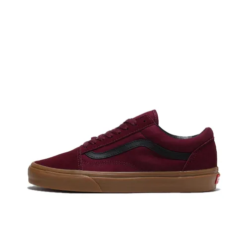 Vans Old Skool Anti-Slip Wear-Resistant Low-Top Skateboard Shoes Unisex Red