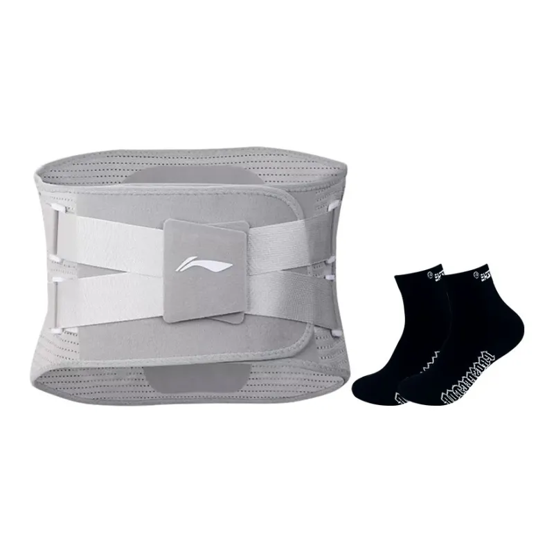 LiNing Back Support Braces Fitness Running Breathable Warm Protective Pressurized And Non Slip Polyester Nylon Unisex-21