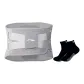 Gray+KTZ Black Sports Socks 2 Pack