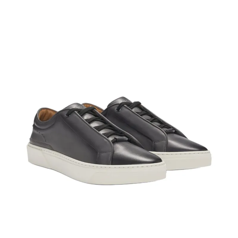 HUGO BOSS Gary Low Top Skateboard Shoes Men's Dark Gray-2