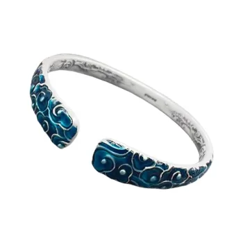 RURA S999 Fine Silver Bangles Women's Silver