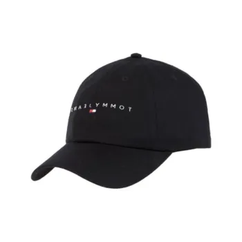 Tommy Hilfiger Organic Cotton Baseball Caps Women's Black