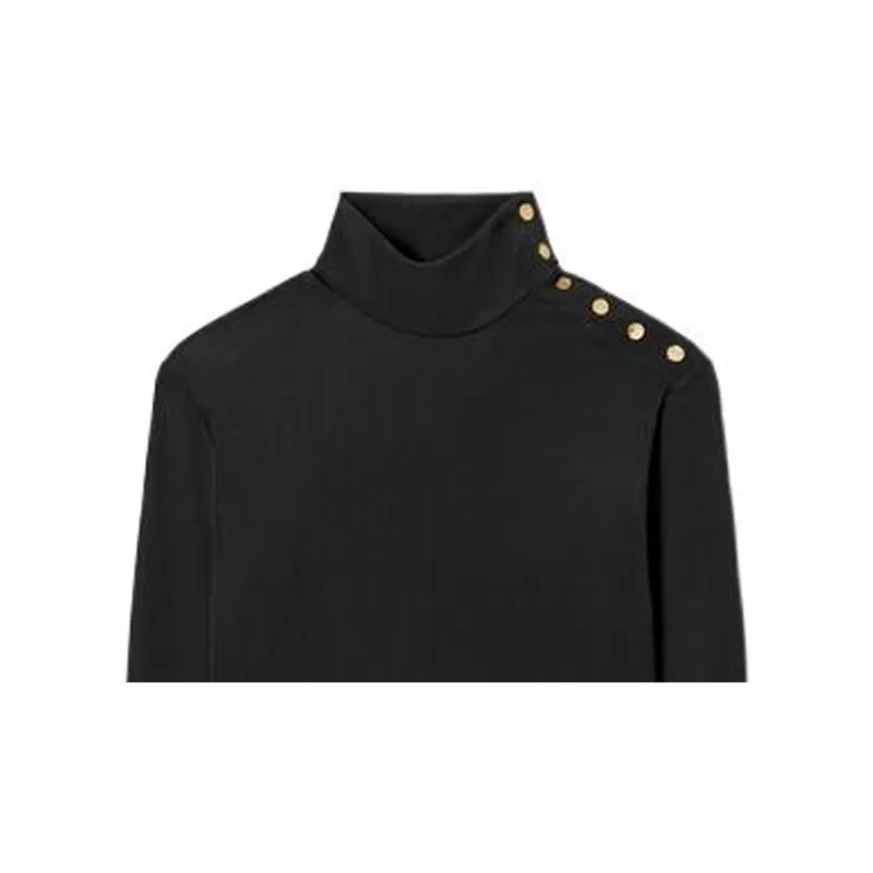 TORY BURCH Button-Detailed Knitted Jumper-3