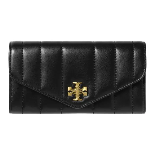 TORY BURCH Kira Nappa Leather Clutch Wallet Women's Black