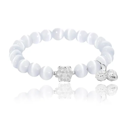 MAGICPOLE Glass Cat Eye Bracelets Women's