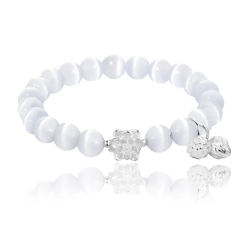 MAGICPOLE Glass Cat Eye Bracelets Women's-0