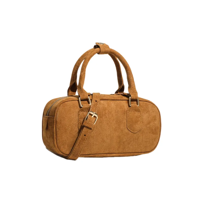 OCTSUI PU One Shoulder Handbags Women's Brown-2