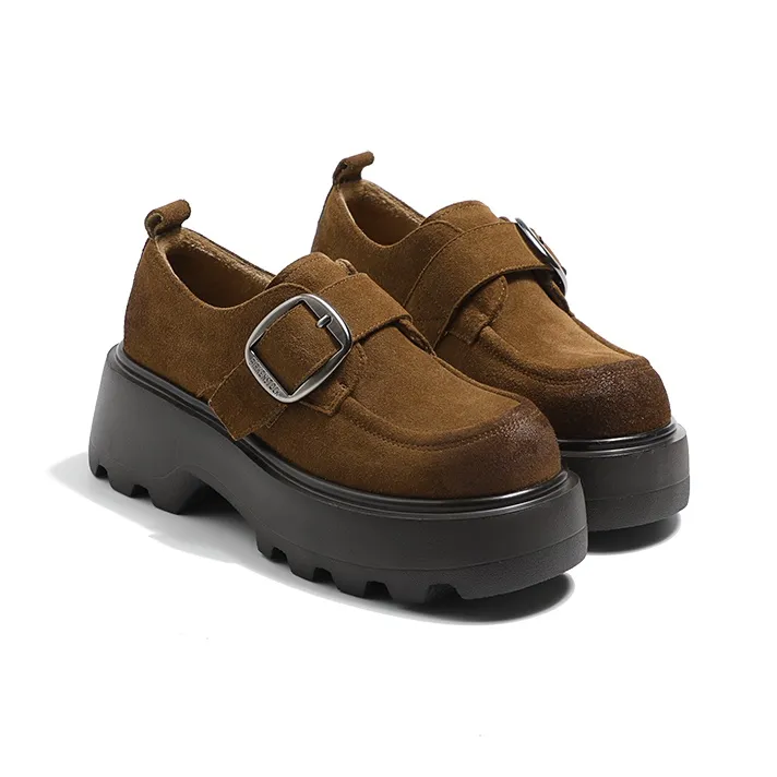 MIS. DANNY Casual Single Shoes Women's Coffee-5