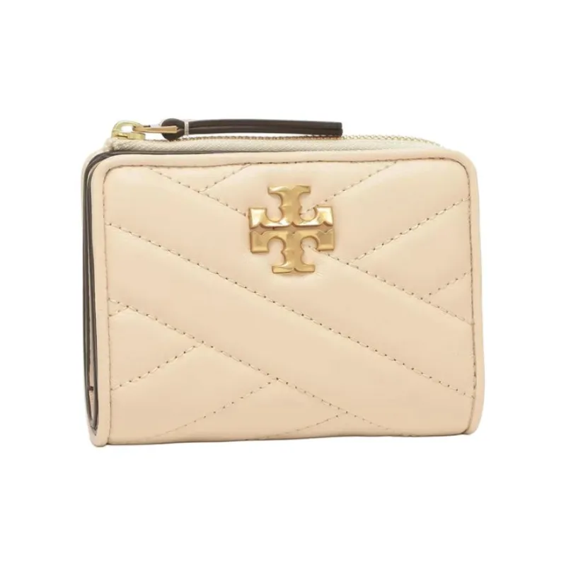 TORY BURCH Kira Nappa Leather Wallet Women's New Cream-1