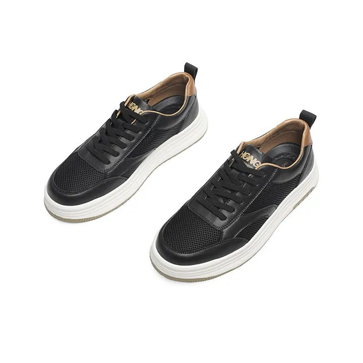 RED DRAGONFLY Cushioned Height Increase Impact Resistance Slip Resistant Low Top Skateboard Shoes-3