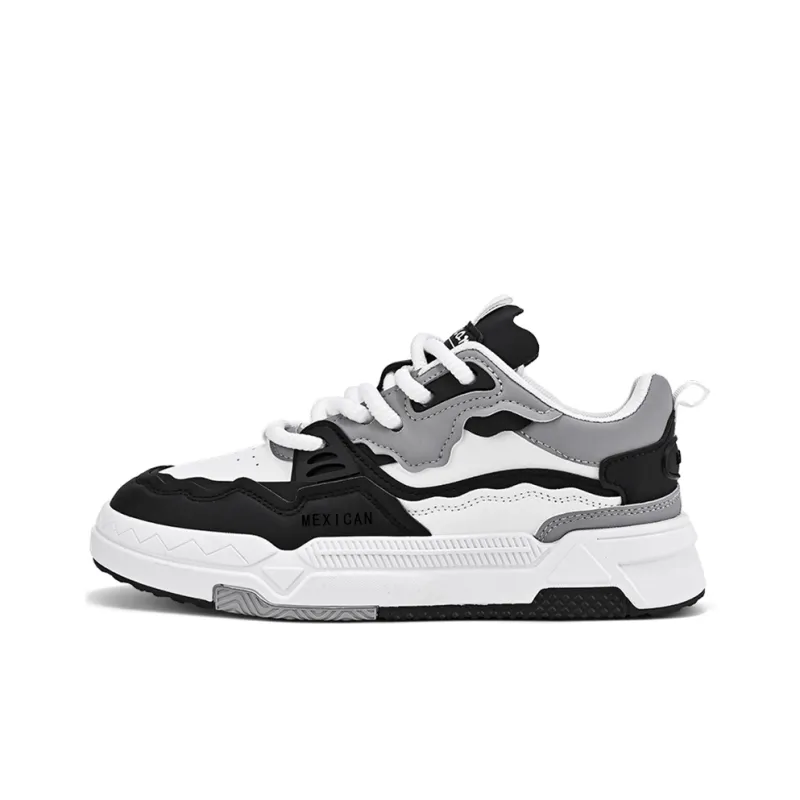 MEXICAN Full Coverage Slip Resistant Water Resistant Wear Resistant Lightweight Skateboard Shoes Men's-0