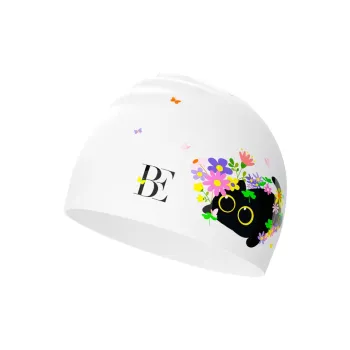 BALNEAIRE Swimming Caps Silicone Women's 20*24cm White