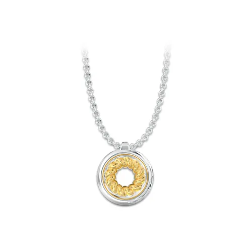 Mistova JEWELRY 925 Sterling Silver Knot Colored Necklace Unisex