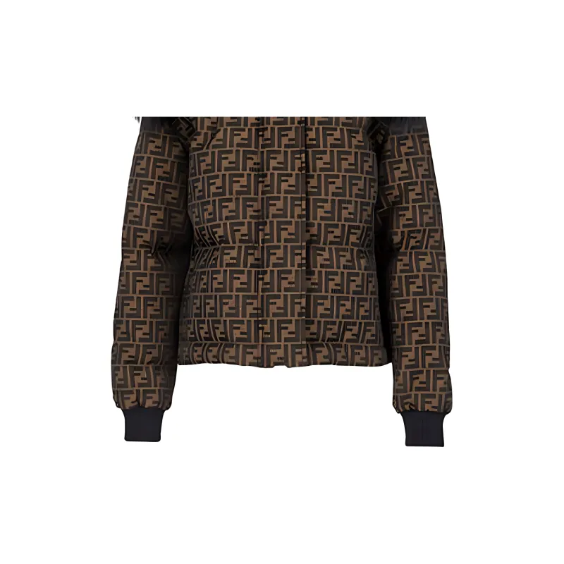 FENDI FW21 Down Jacket Women's Brown-6