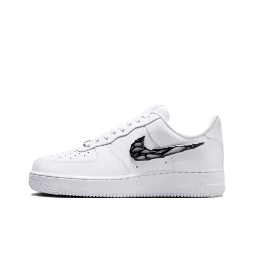 Nike Air Force 1 Anti Slip Wear Resistant Low Top Skateboard Shoes Unisex White Black