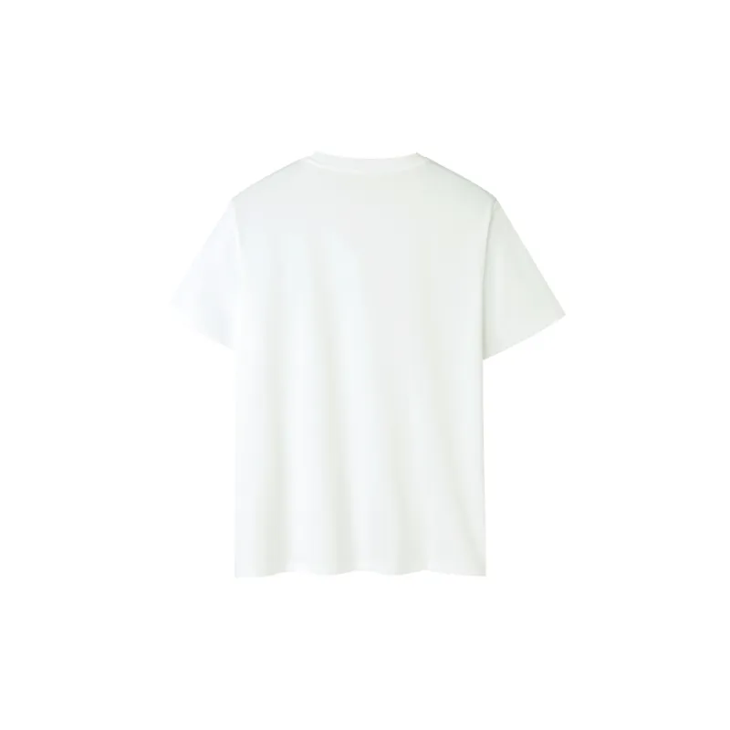 HLA Power Young Series T-Shirt Men's Bleached White Pattern-1