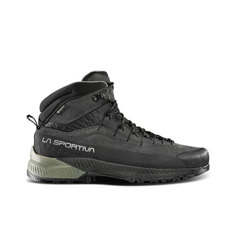 LA SPORTIVA Shock Absorbers Mid Top Mountaineering & Hiking Shoes Men's Black Green-1