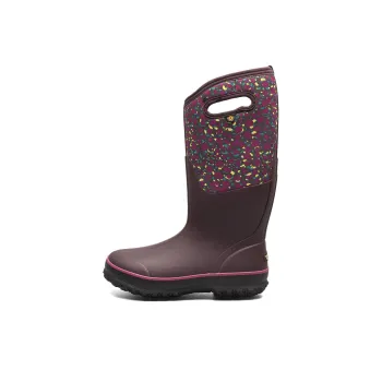BOGS Cushioned Slip-Resistant Rain Boots Women's Burgundy