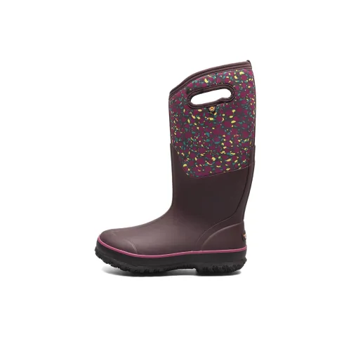 BOGS Cushioned Slip-Resistant Rain Boots Women's Burgundy
