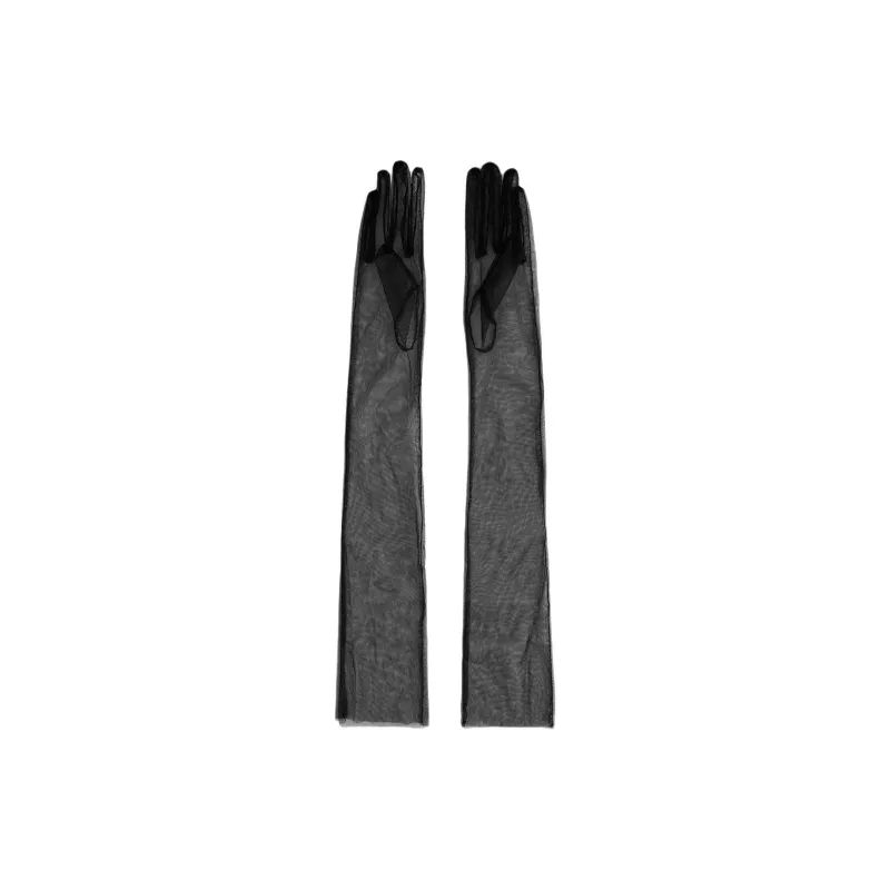 ZARA Polyamide Gloves Women's Black-0