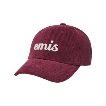 Emis Cotton, Corduroy Baseball Caps Unisex Red
