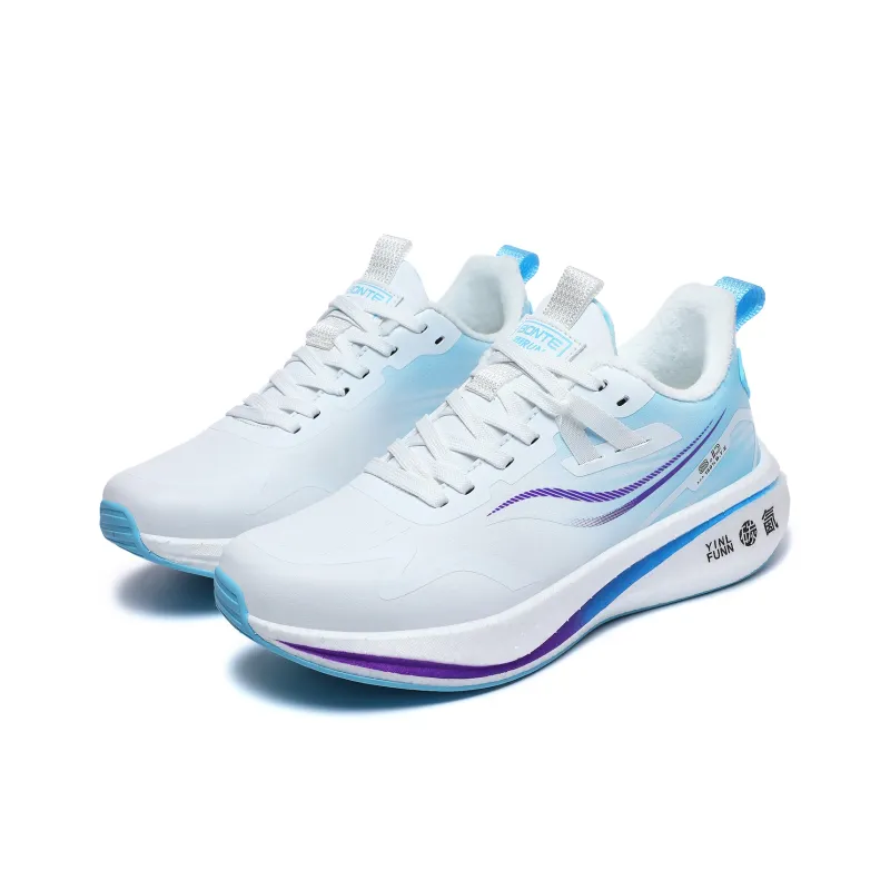 BTE Cushioning Abrasion Resistant Breathable Slip Resistant Low Top Carbon Plate Running Shoes Unisex-3