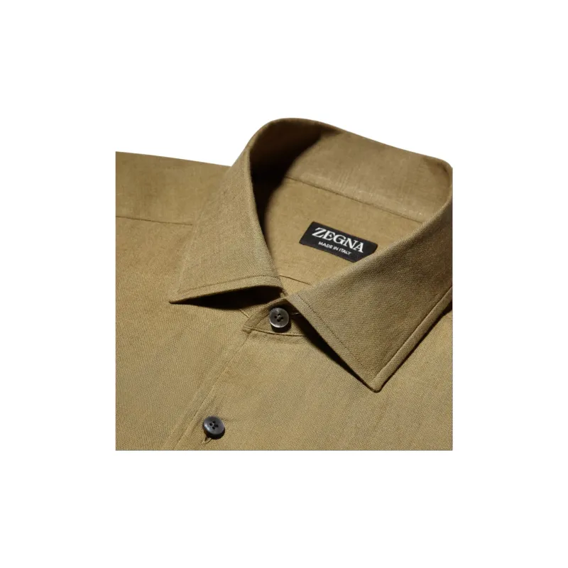 Zzegna SS23 Shirt Men's Light Army Green-4