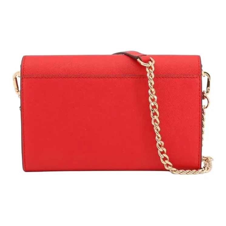 TORY BURCH Emerson Cow Leather Crossbody Bag, Shoulder Bag Women's Red-2