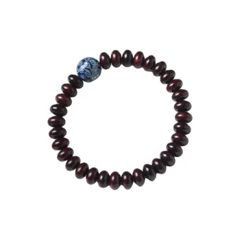 LINKY Laboratory Small Leaf Red Sandalwood Bracelets Unisex