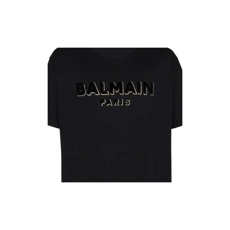 BALMAIN Flock And Foil T Shirt-5