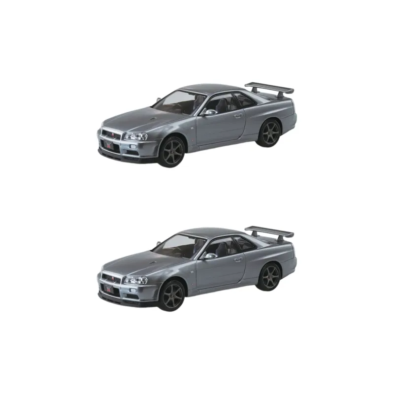 AOSHIMA Nissan R34 Skyline GT R Model Kits Silver-1