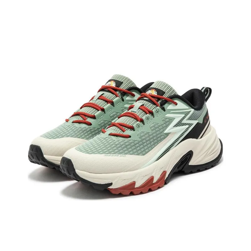 361° Anti Slip Wear Resistant Low Top Outdoor Shoes Women's Green Black Red-2