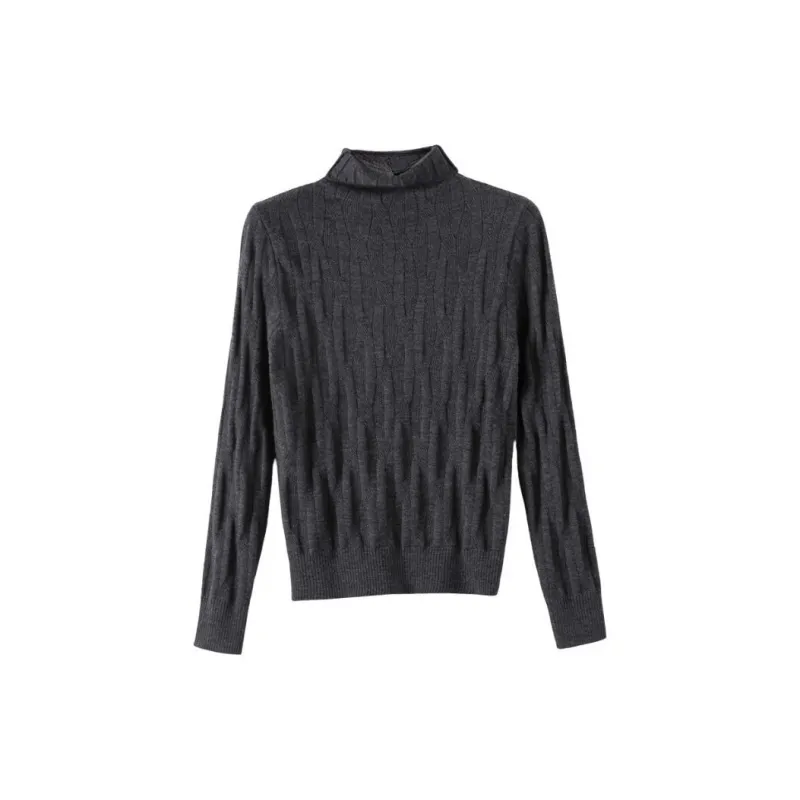Late White Knitwear Women's Dark Gray-0