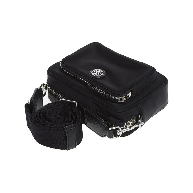 TORY BURCH Fabric Crossbody Bag, Shoulder Bag Mini Women's Black-3