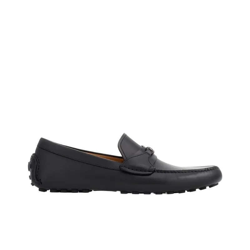 FERRAGAMO Gommino Loafers Men's Black-1