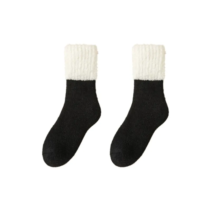 MIIOW Mid Calf Socks Women's 2 Pack-16