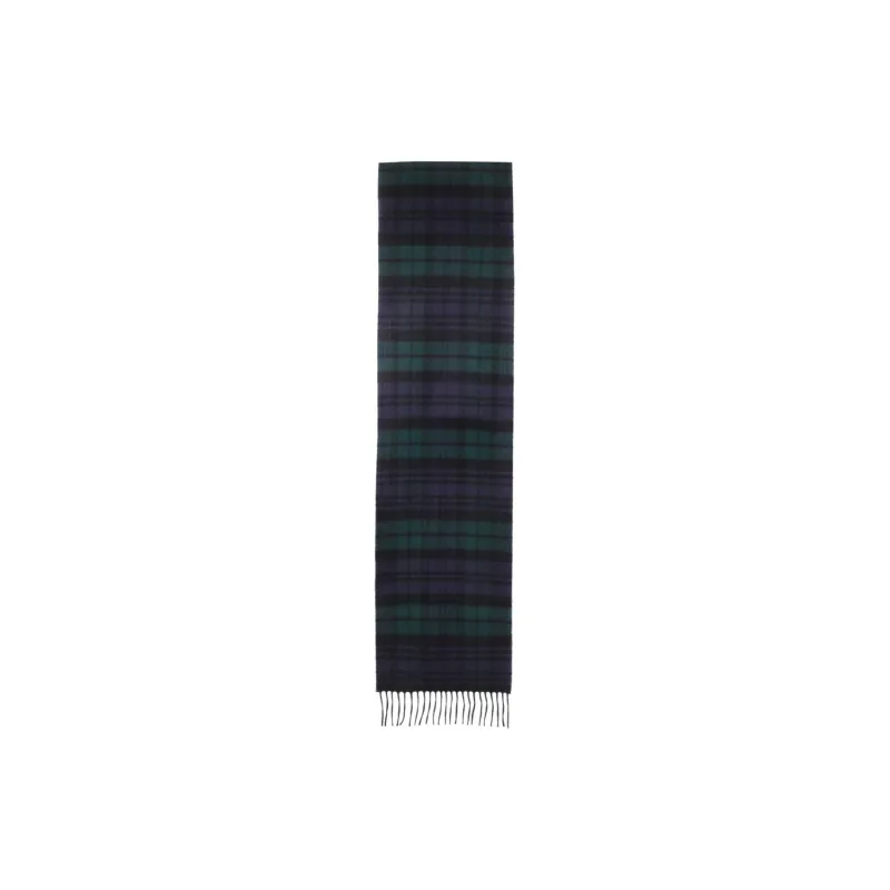 JOHNSTONS OF ELGIN Cashmere Shawls Women's Black/Blue-1